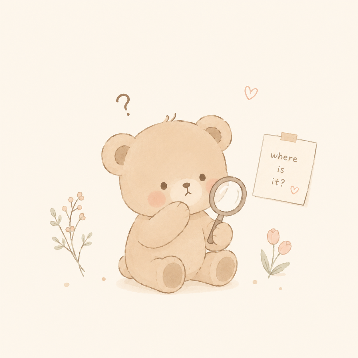 迷子のくま
